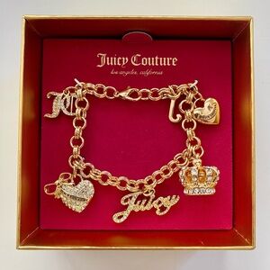 Juicy Couture Gold and Silver Charm Bracelet